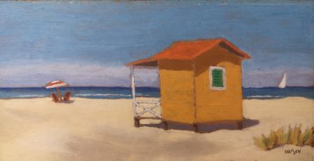 Art work by M. Gori  Marina  - oil table 